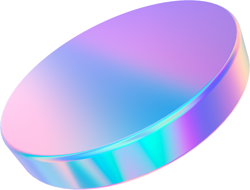 3D Gradients Oversaturated Rainbow Color